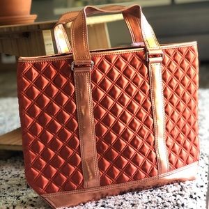 Marc By Marc Jacobs Quilted Tote Bag Orange New